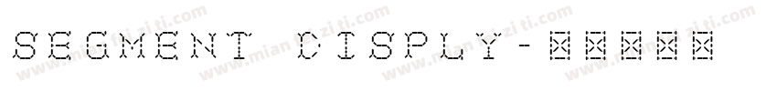 segment disply字体转换